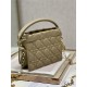 LADY DIOR TOP HANDLE DRAWSTRING MINI BAG Beige High