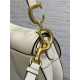 SADDLE BAG Grained Calfskin Ivory High