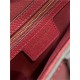 SADDLE BAG Grained Calfskin Wine High