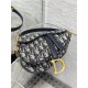 Mini SADDLE BAG Dior Oblique Jacquard Blue High