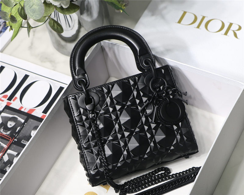 MINI LADY Dior BAG Cannage Calfskin with Diamond Motif High