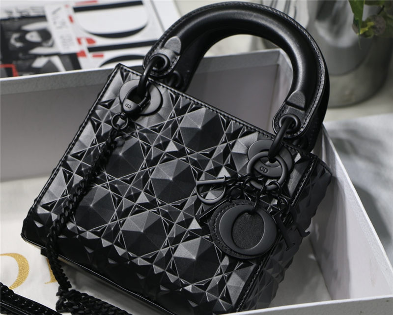 MINI LADY Dior BAG Cannage Calfskin with Diamond Motif High