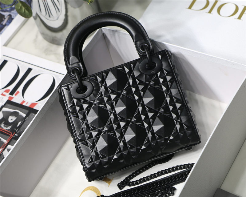 MINI LADY Dior BAG Cannage Calfskin with Diamond Motif High