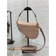 Mini SADDLE BAG Grained Calfskin Nude Blush High