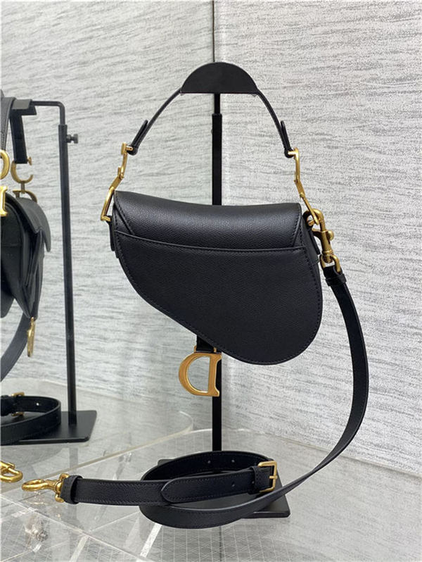 Mini SADDLE BAG Grained Calfskin Black High