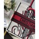 MEDIUM Dior BOOK TOTE Multicolor Cupidon Embroidery Latte High