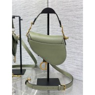 Mini SADDLE BAG Grained Calfskin Green High