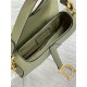 Mini SADDLE BAG Grained Calfskin Green High