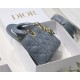 MICRO LADY Dior BAG Cannage Lambskin Blue Top