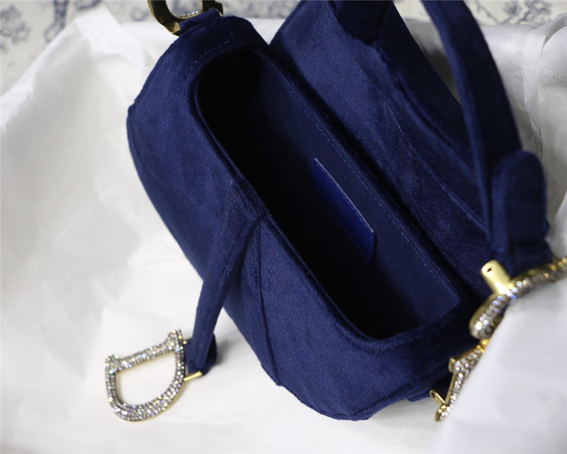 MICRO LADY Dior BAG Cannage Lambskin Blue Top