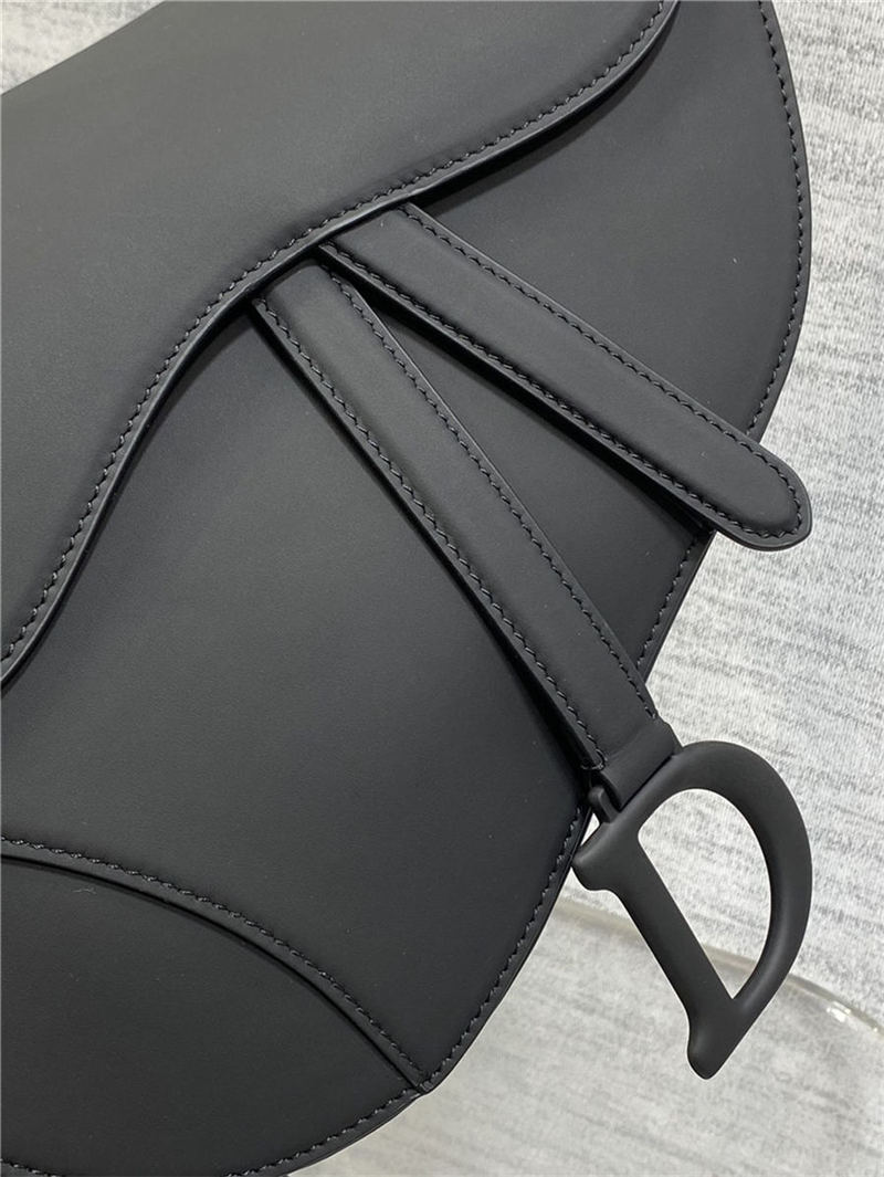 SADDLE BAG Ultramatte Calfskin Black High