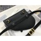 SADDLE FLAT BELT POUCH Black Grained Calfskin High