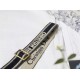 ADJUSTABLE SHOULDER STRAP 'Christian Dior' Embroidery Black High