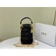 LADY Dior PHONE HOLDER Cannage Lambskin Black High