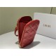 LADY Dior PHONE HOLDER Cannage Lambskin Red High