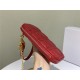 LADY Dior PHONE HOLDER Cannage Lambskin Red High