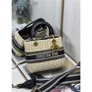 MEDIUM LADY Dior BAG Wicker and Dior Oblique Jacquard High