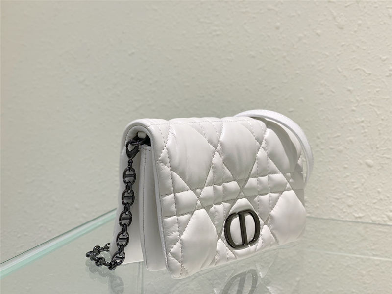 Dior CARO MACROCANNAGE POUCH Quilted Macrocannage Calfskin High