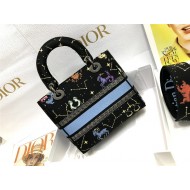 MEDIUM LADY D-LITE BAG Dior Pixel Zodiac Embroidery Multicolor High