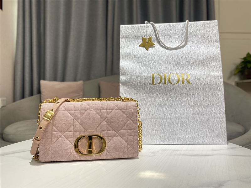 MEDIUM Dior CARO BAG Macrocannage Linen High