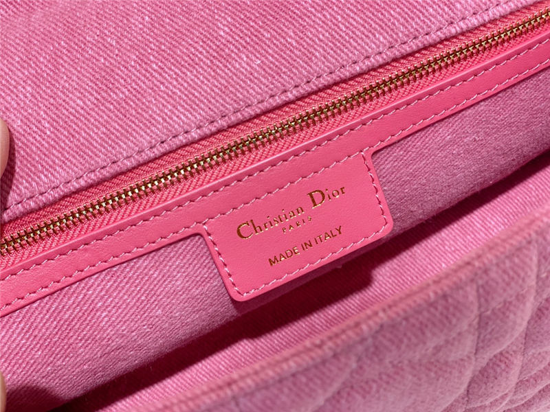 MEDIUM Dior CARO BAG Macrocannage Denim High