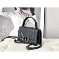 30 MONTAIGNE CHAIN BAG WITH HANDLE Maxicannage Lambskin Black High