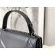 30 MONTAIGNE CHAIN BAG WITH HANDLE Maxicannage Lambskin Black High