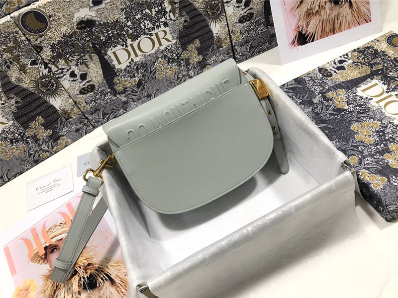 MEDIUM Dior BOBBY BAG Box Calfskin Gray High