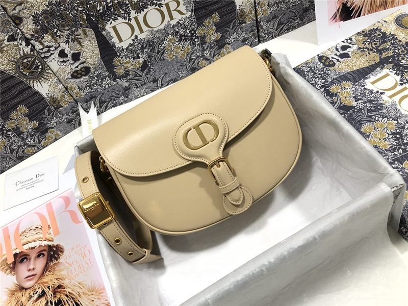 MEDIUM Dior BOBBY BAG Box Calfskin Beige High