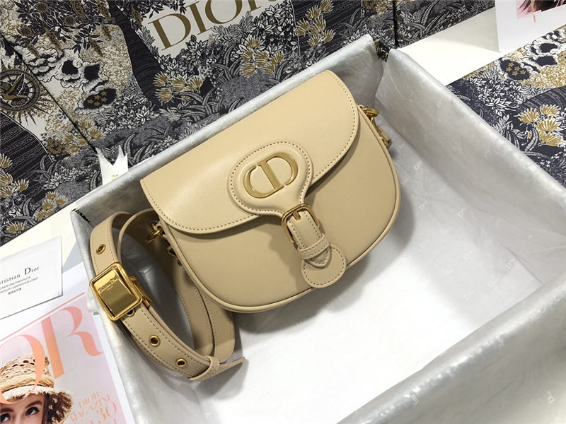 SMALL Dior BOBBY BAG Box Calfskin Beige High