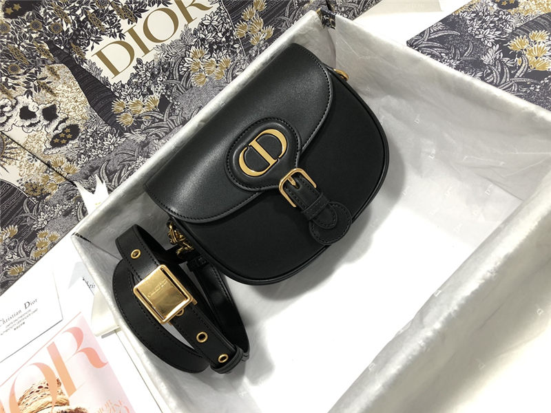 SMALL Dior BOBBY BAG Box Calfskin Black High