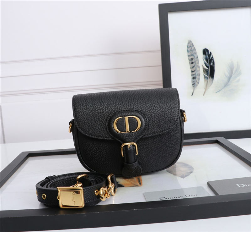 SMALL Dior BOBBY BAG Grained Calfskin Black High