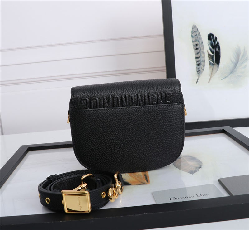 SMALL Dior BOBBY BAG Grained Calfskin Black High