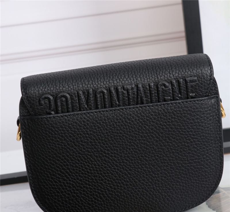 SMALL Dior BOBBY BAG Grained Calfskin Black High