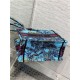 SMALL Dior BOOK TOTE Toile de Jouy Voyage Embroidery Blue High