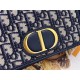 30 MONTAIGNE 2-IN-1 POUCH Dior Oblique Jacquard Blue High