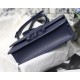 30 MONTAIGNE BAG Ultramatte Grained Calfskin Indigo Blue High