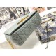 SMALL Dior CARO BAG Supple Cannage Calfskin Gray High