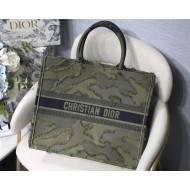 LARGE Dior BOOK TOTE Tassels Olive High