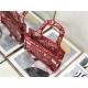 MINI Dior BOOK TOTE Toile de Jouy Embroidery Red High