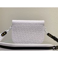 LARGE Dior BOBBY BAG Dior Embossed Leather White High