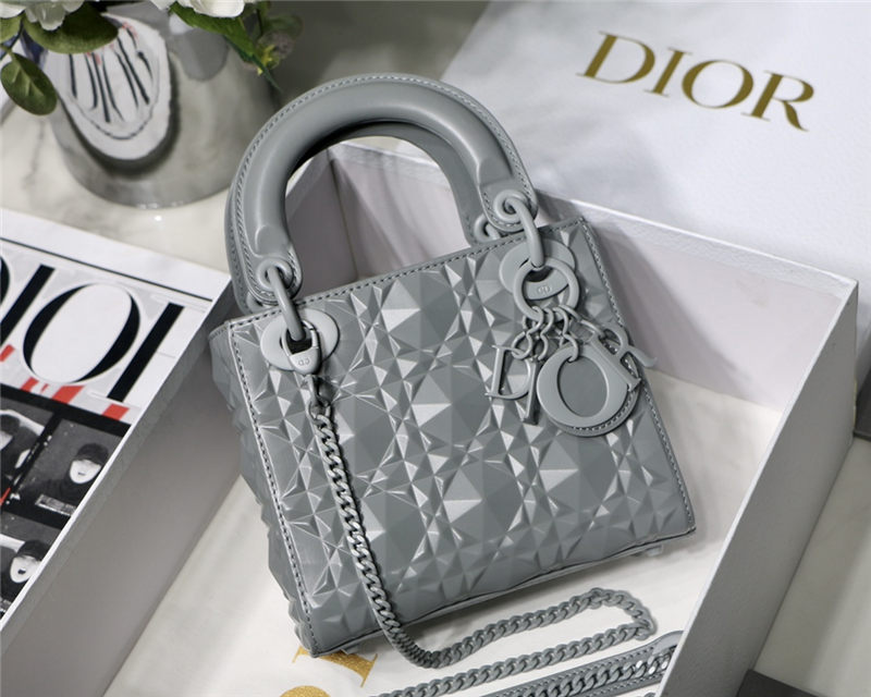 MINI LADY Dior BAG Cannage Calfskin with Diamond Motif High