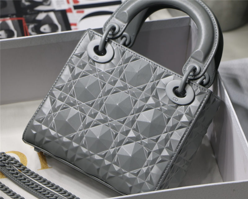 MINI LADY Dior BAG Cannage Calfskin with Diamond Motif High