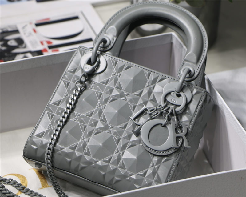 MINI LADY Dior BAG Cannage Calfskin with Diamond Motif High