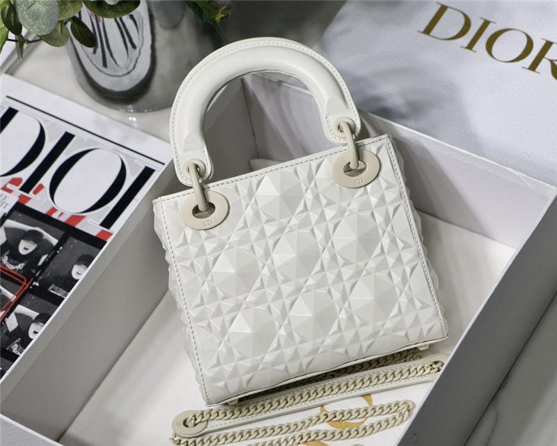 MINI LADY Dior BAG Cannage Calfskin with Diamond Motif High