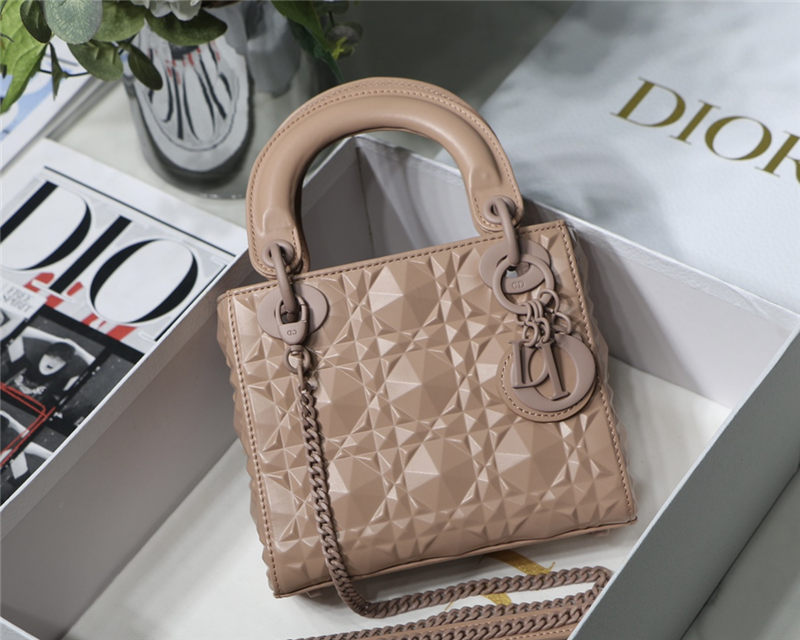 MINI LADY Dior BAG Cannage Calfskin with Diamond Motif High