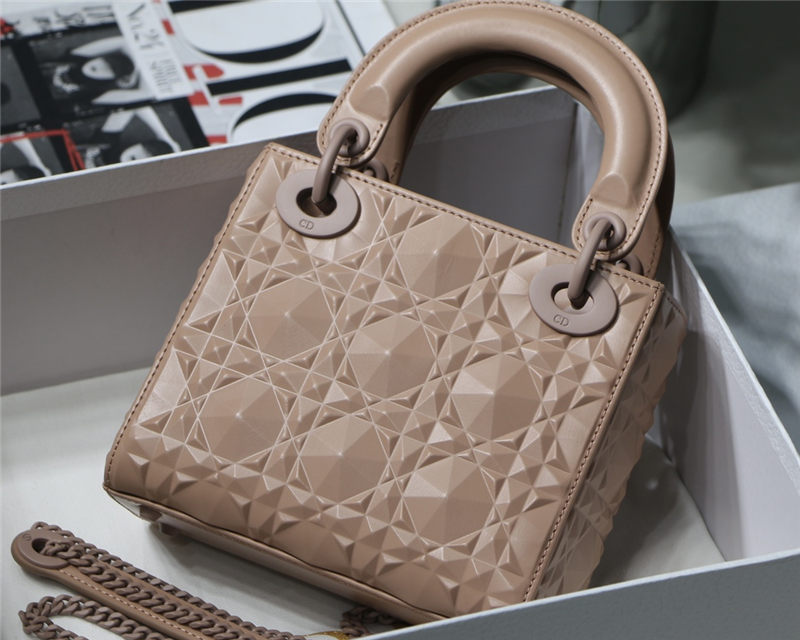 MINI LADY Dior BAG Cannage Calfskin with Diamond Motif High