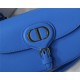 Dior BOBBY EAST-WEST BAG Box Calfskin Blue High