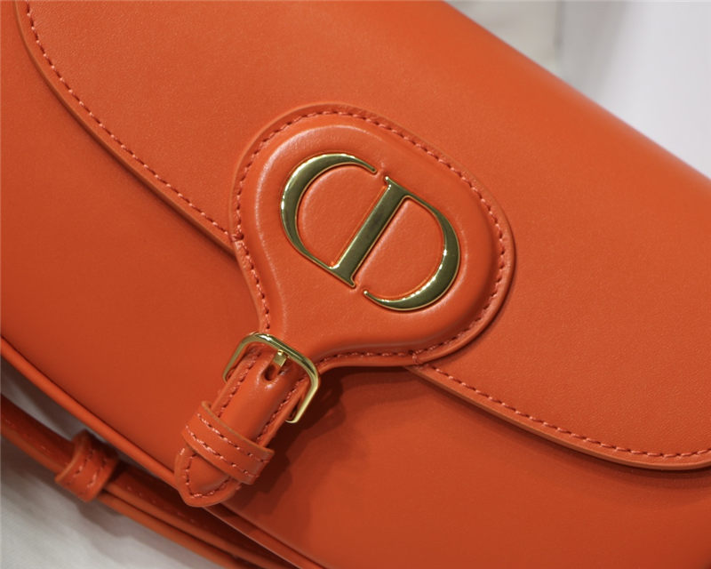 Dior BOBBY EAST-WEST BAG Box Calfskin Orange High