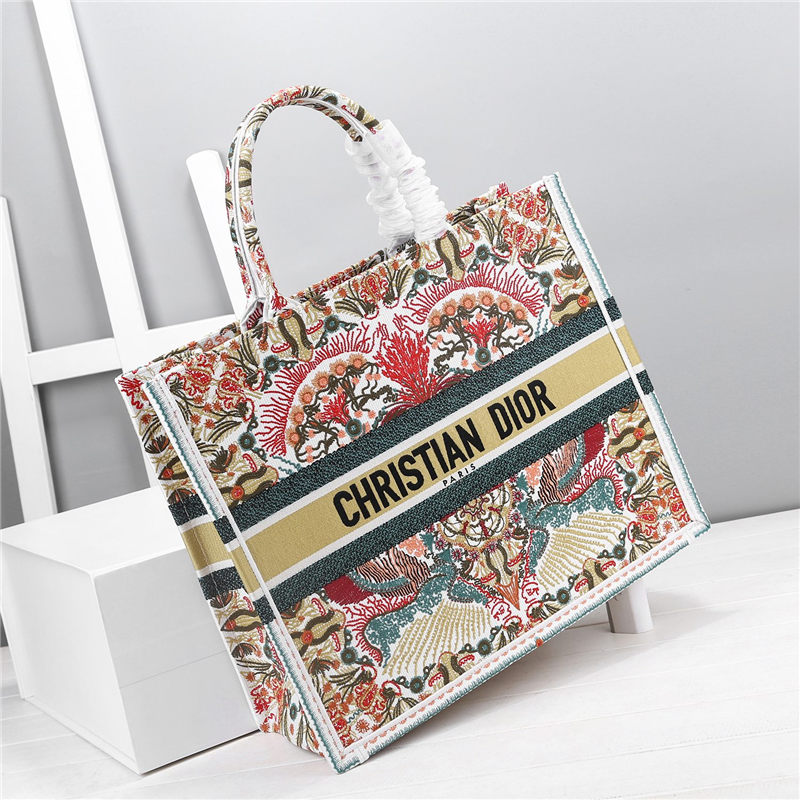 LARGE Dior BOOK TOTE Embroidery High